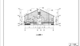 现代砖混结构坡屋顶公厕建筑CAD节点详图