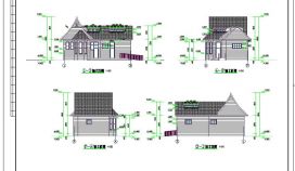 小型现代公厕建筑结构CAD节点详图