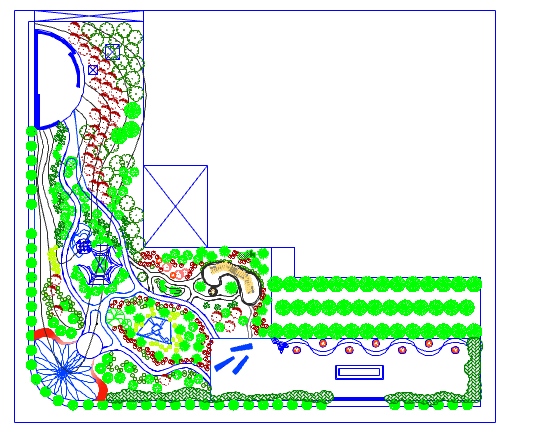 珠海游园景观绿化设计节点详图-图一