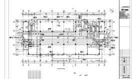 八层框架结构办公楼建筑全套cad施工图（含工程计算书）