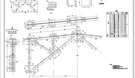 钢结构天窗设计CAD节点详图
