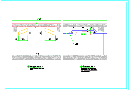 某建筑地下室综合管线布置CAD节点详图-图二