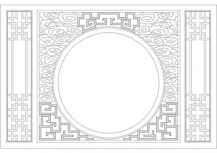 典雅中式装修设计CAD节点详图