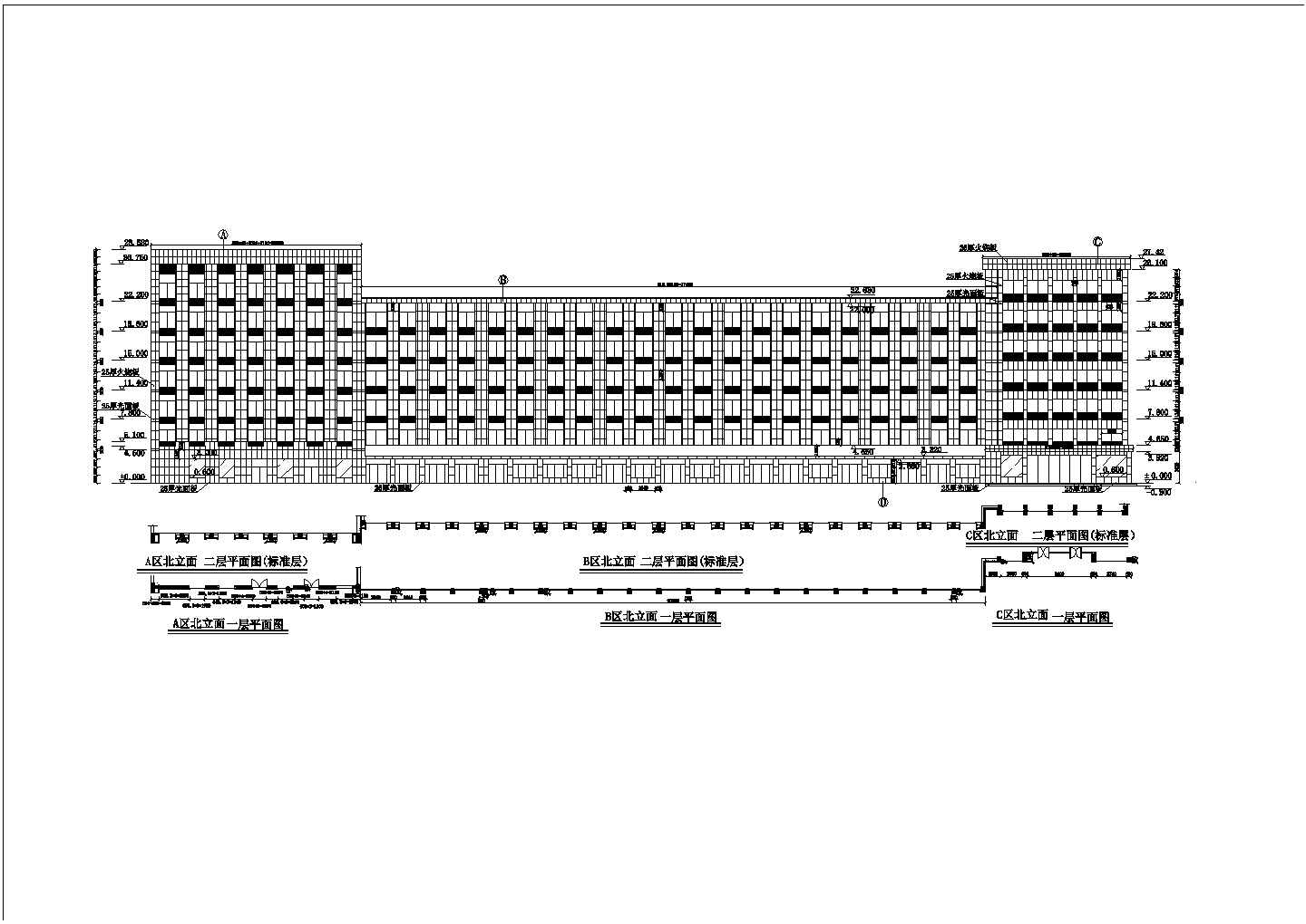 某市办公楼石材包柱方案CAD节点详图-图一