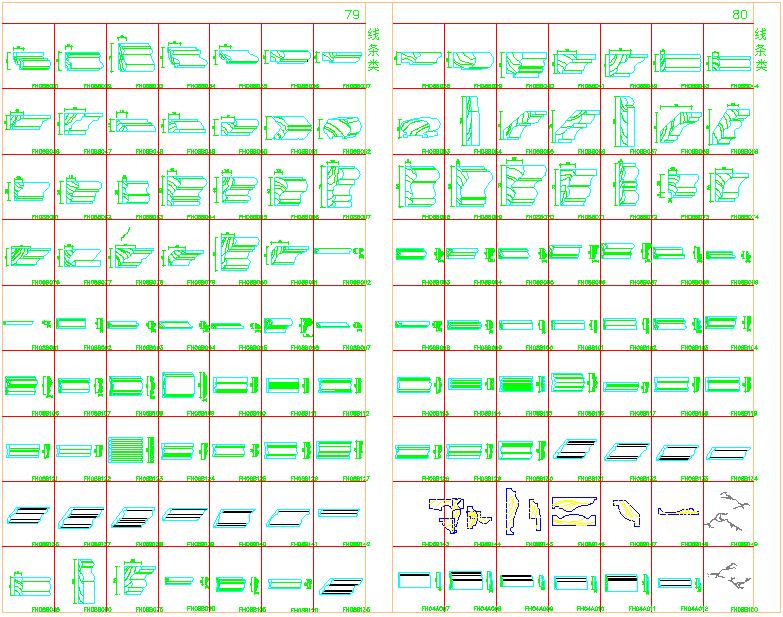 数百种建筑线条设计CAD节点详图-图一