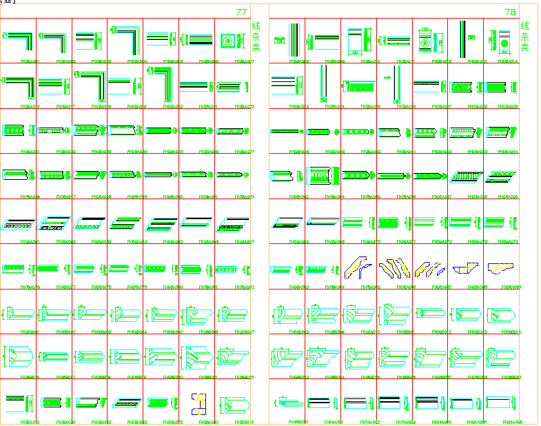 数百种建筑线条设计CAD节点详图-图二