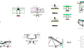穹顶网架结构方案设计节点详图