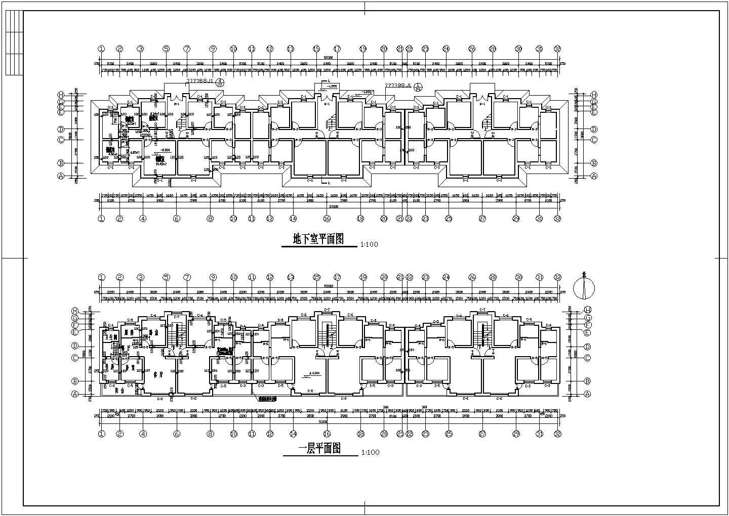 708.56平方米砖混结构住宅楼CAD节点详图-图二