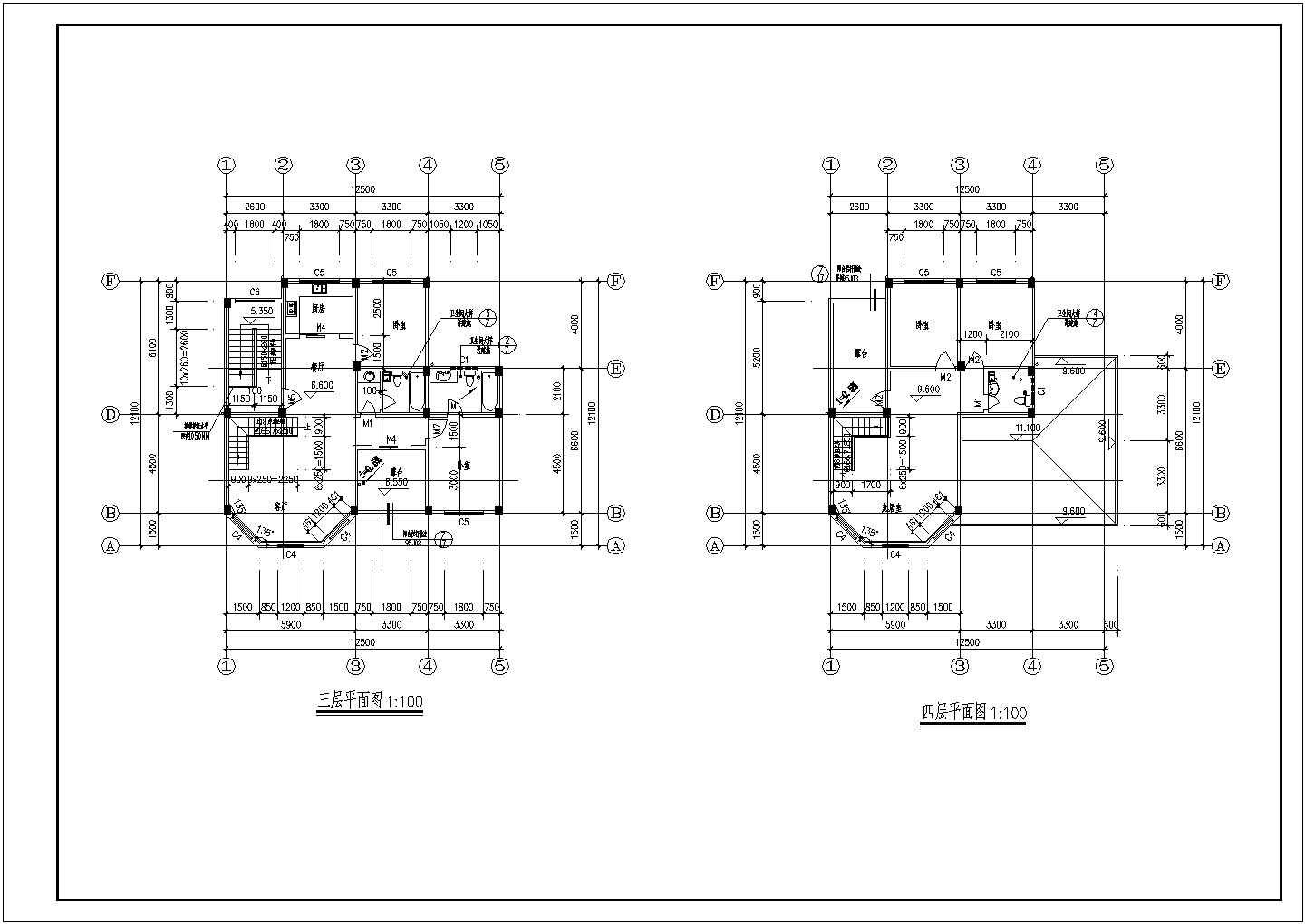 多层别墅建筑施工CAD参考节点详图-图二