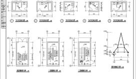 多层别墅建筑施工CAD参考节点详图