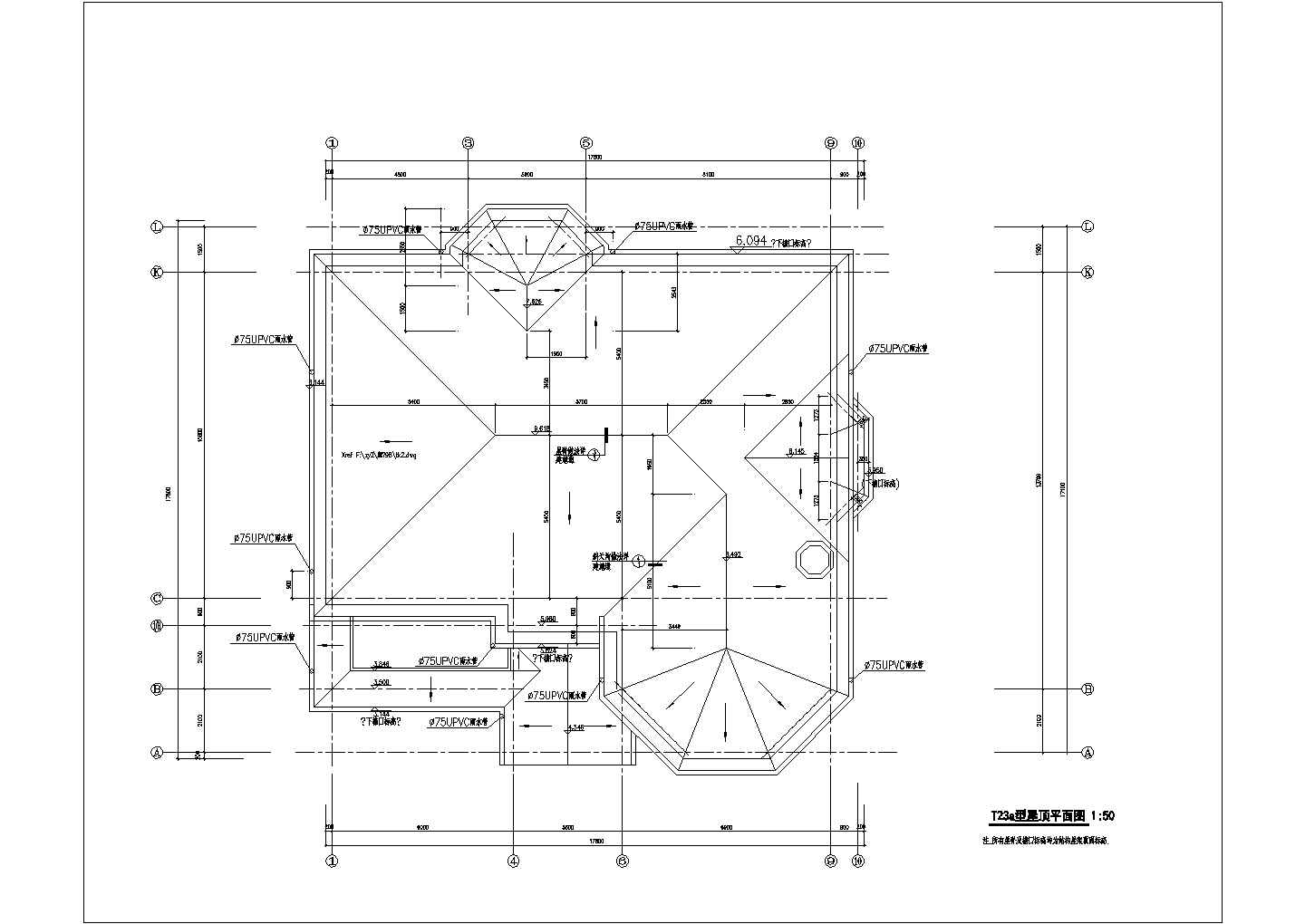 钢结构多层别墅设计方案CAD节点详图-图二