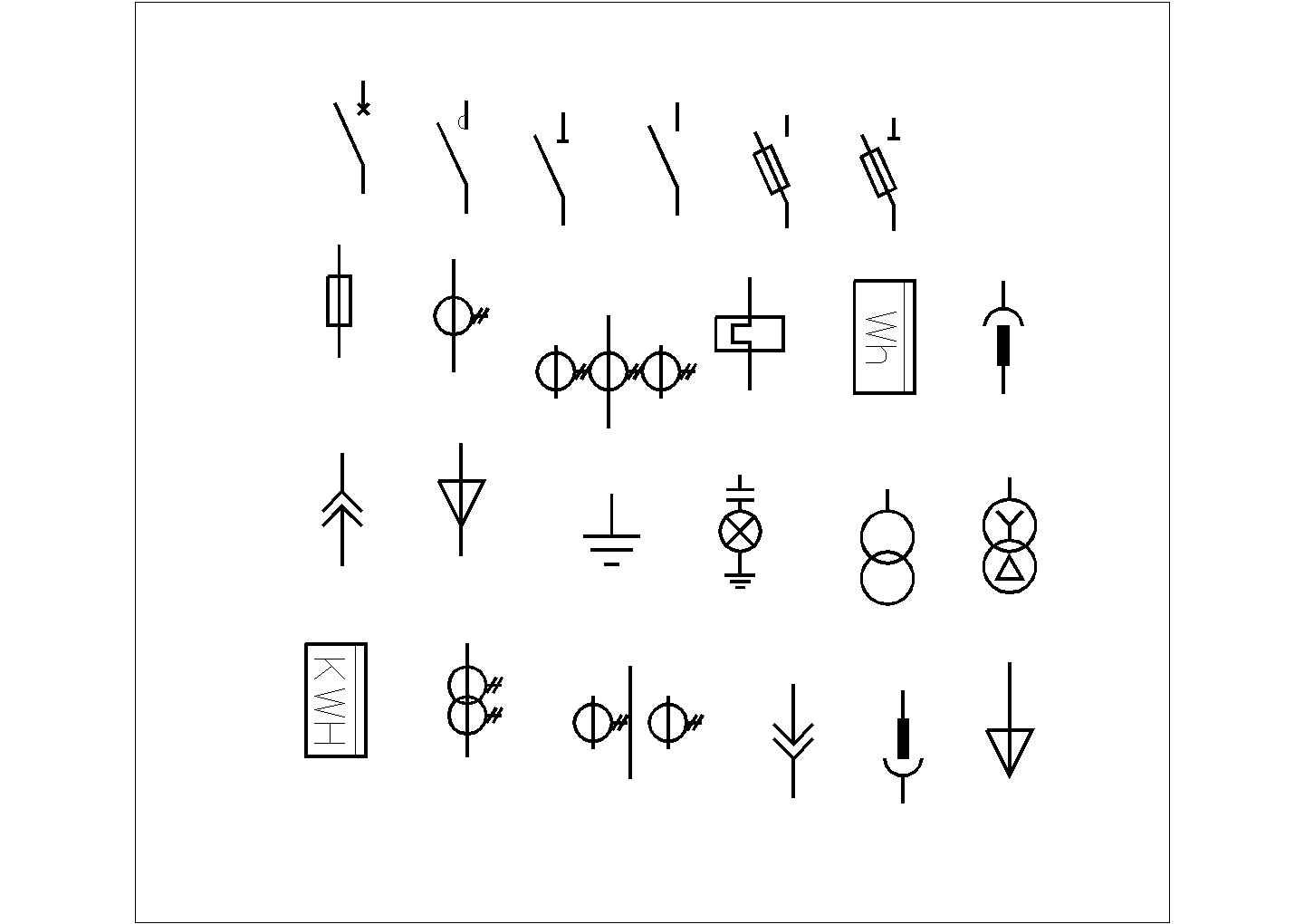 各种电气元件符号大全