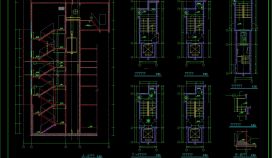 某地高层建筑施工设计CAD节点详图