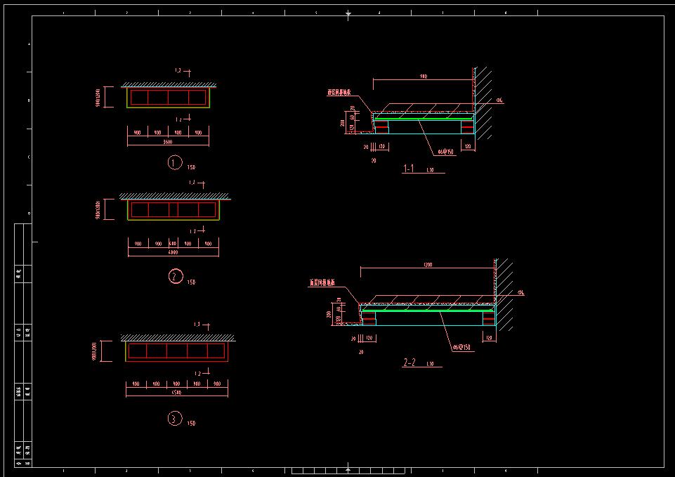 内装修工程cad平面设计节点详图-图二