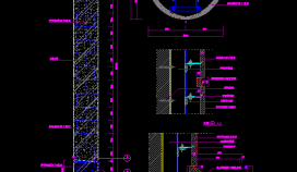 某建筑大理石包柱cad设计节点详图