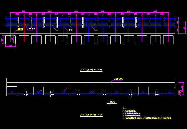 详细齐全的护栏设计CAD节点详图