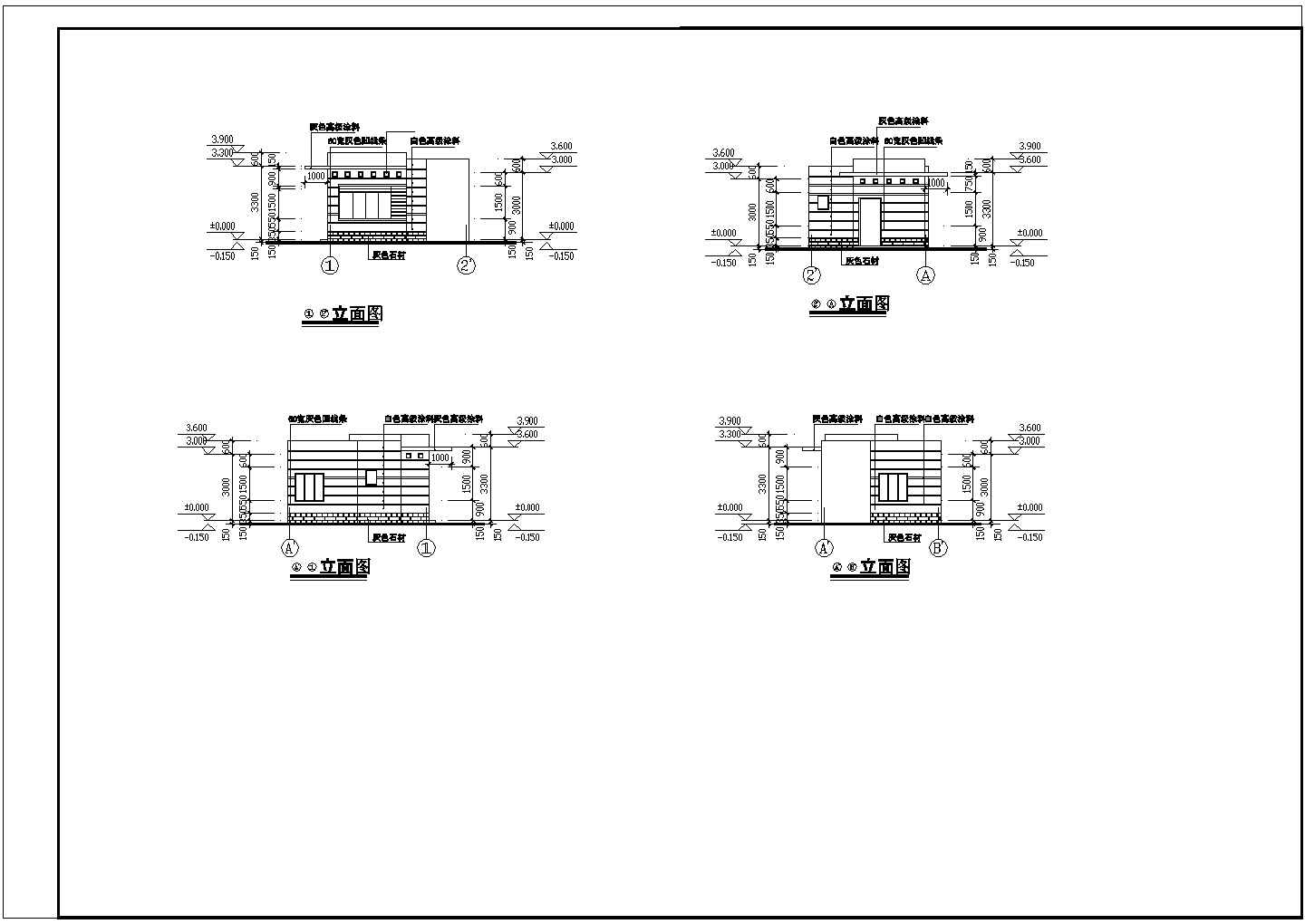 襄阳某工厂大门设计CAD节点详图-图一