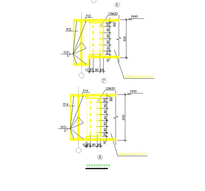 某地梁与梁连接节点详图CAD图纸-图二