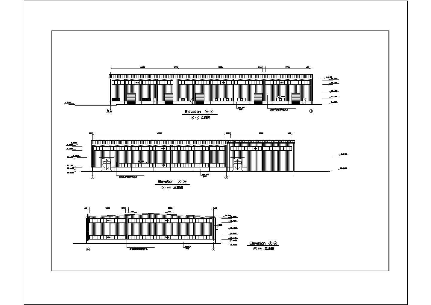经典生产厂房建筑施工设计CAD节点详图-图一