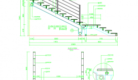 江苏某地楼梯CAD节点详图