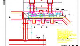 【山东省】某地泵房平面设计CAD节点详图