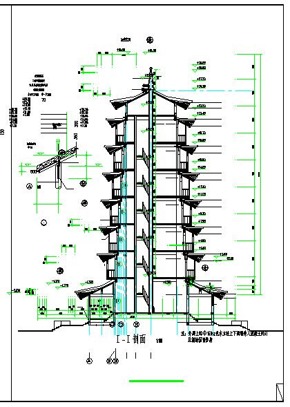 某塔楼综合整治建筑CAD节点详图-图一