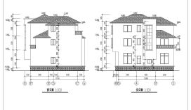 砖混结构三层住宅建筑设计CAD节点详图