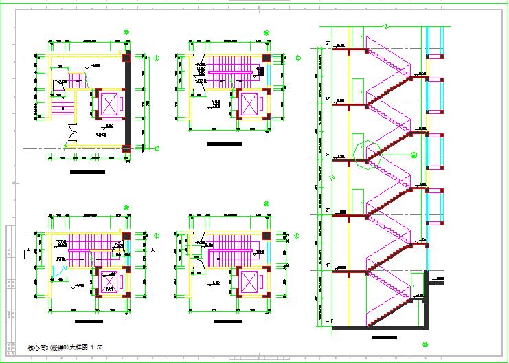 全套电梯及货梯CAD节点详图-图二