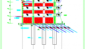 经典40米超高挡土支护建筑CAD节点详图