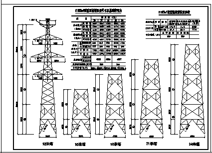 多种类型高压铁塔建施节点详图-图二