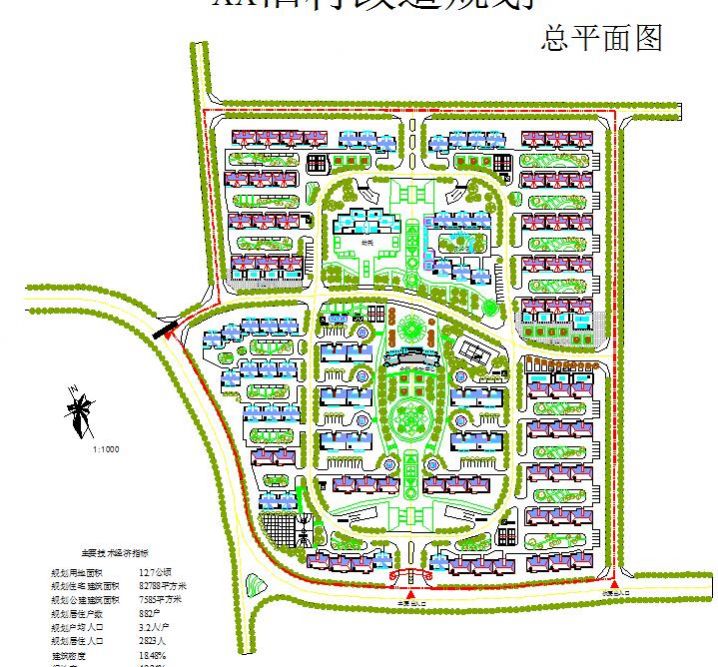 梅州市旧村改造景观设计节点详图