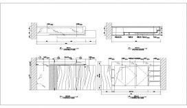 家庭水吧台装修设计CAD节点详图