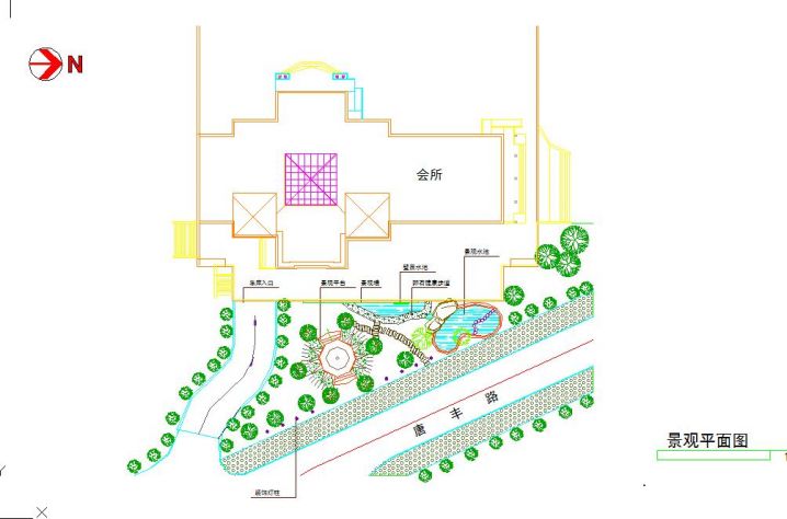 大庆三角绿地景观设计节点详图