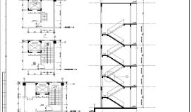 核心筒楼梯CAD节点详图