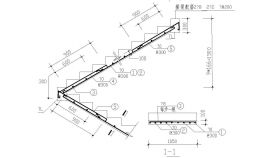 经典通用楼梯斜板及梯梁配筋CAD节点详图