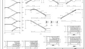 某建筑3#(4#)楼梯施工CAD节点详图