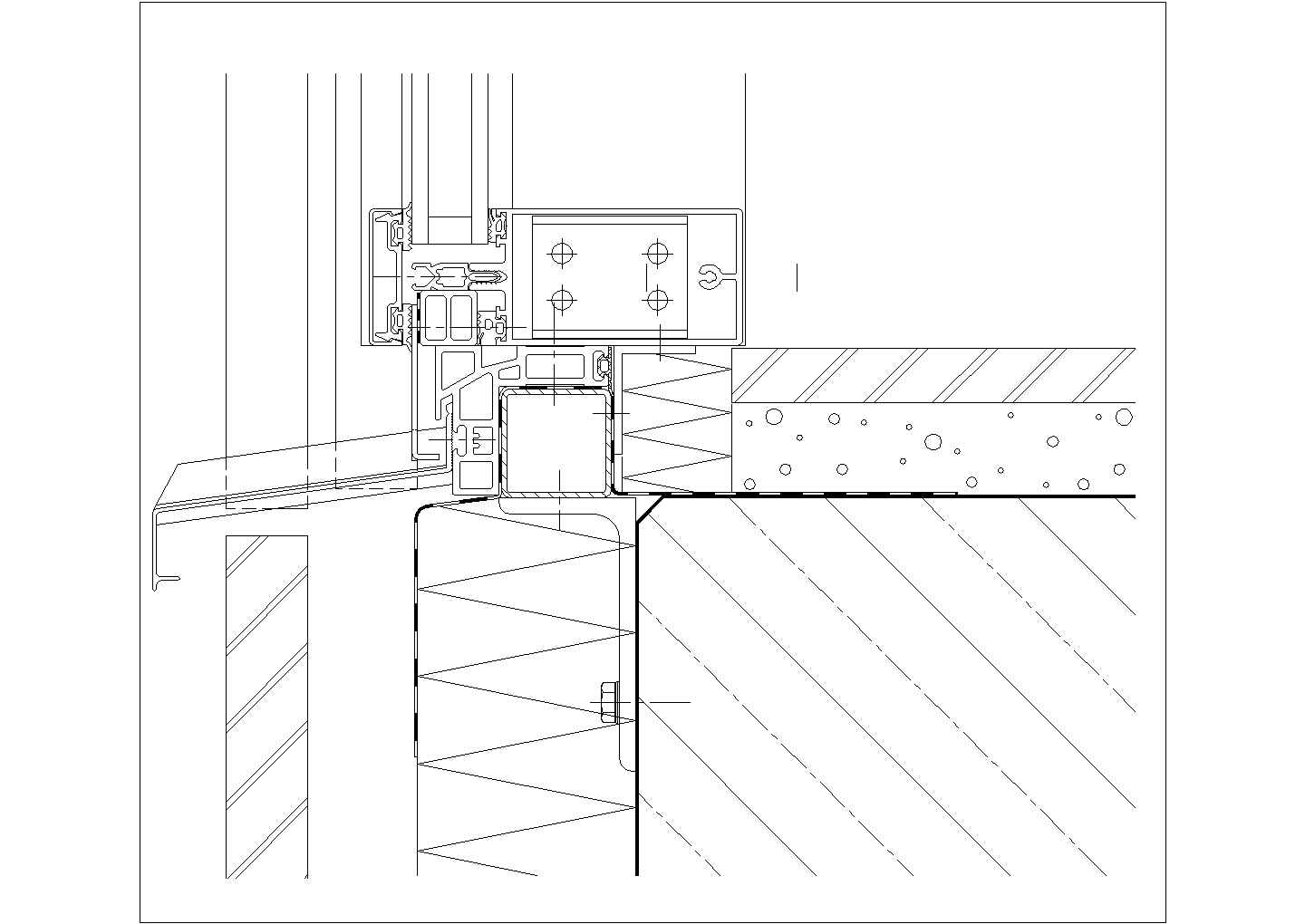 玻璃幕墙全套施工CAD节点详图-图二