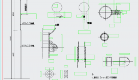 标准旗杆设计施工CAD节点详图