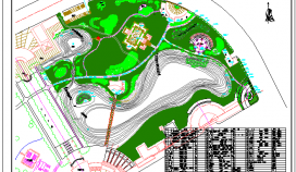 美康华小区内景观公园绿化设计节点详图