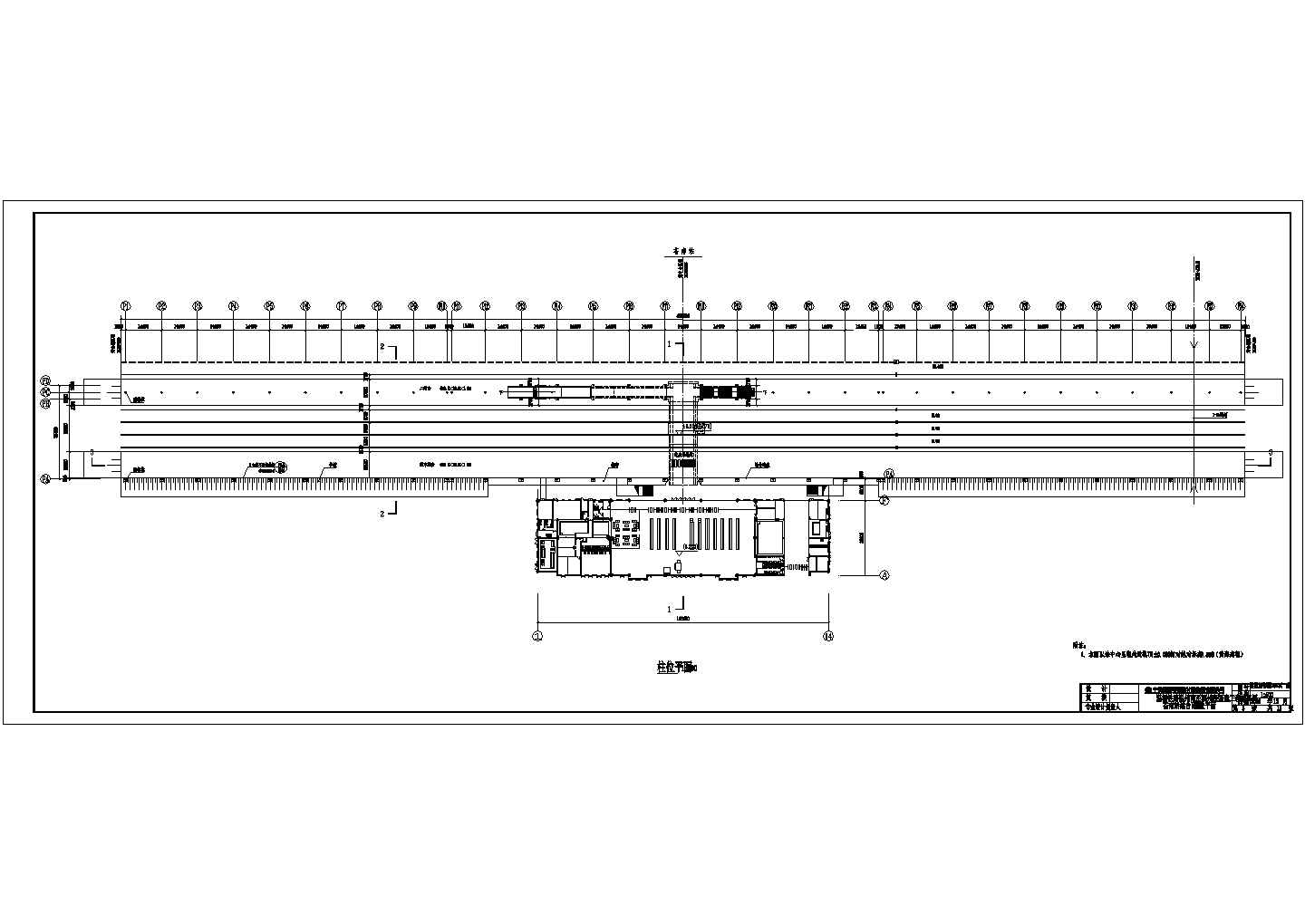 苍南站站台雨棚施工设计CAD节点详图-图一