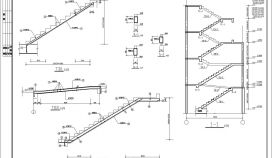 某地居民楼楼梯建施CAD节点详图