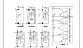 多层建筑楼梯结构CAD节点详图