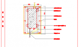 挂梁石材干挂施工CAD节点详图