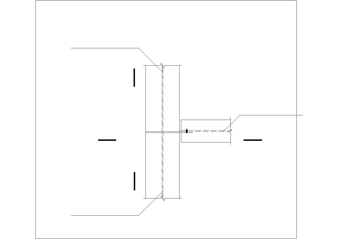 某建筑钢框架钢梁构造CAD节点详图-图二