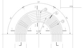 特色的半圆形楼梯构造CAD节点详图