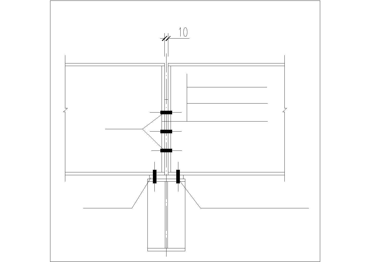 吊车梁连接CAD节点详图-图二