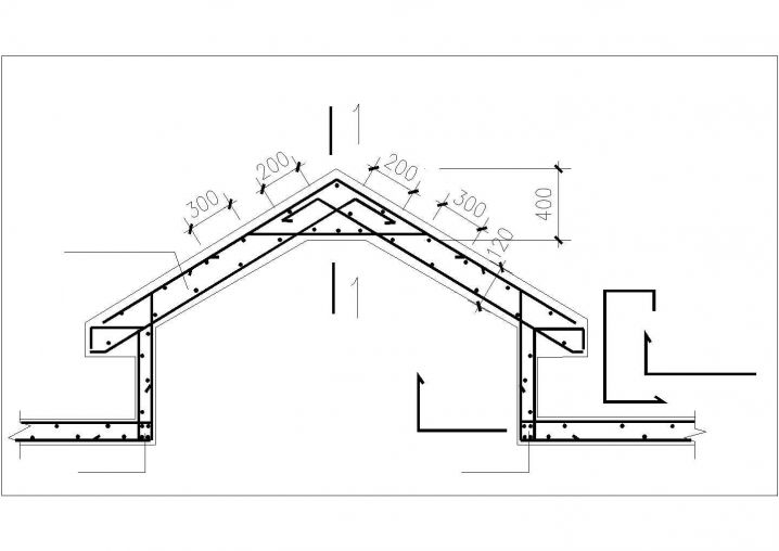 某地别墅坡屋顶设计CAD节点详图