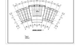 主楼屋面挑板上层、下层钢梁布置CAD节点详图