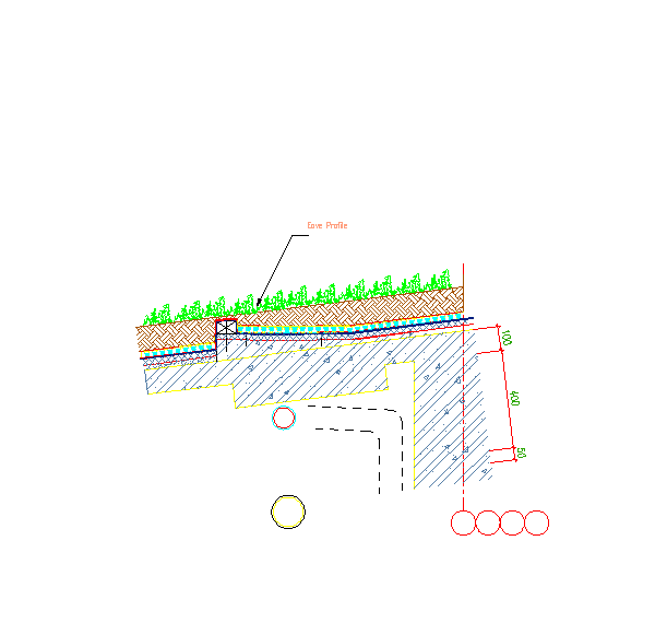 某建筑屋面绿化施工CAD节点详图-图二