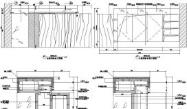 水吧间吧台设计CAD节点详图
